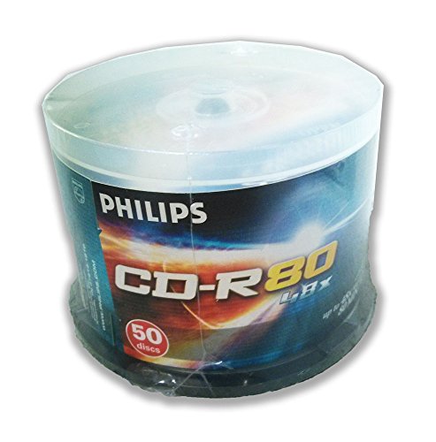 Philips 50 Scheiben Pack Rohlinge 50er 48 x 80 Min/700MB CD von Philips