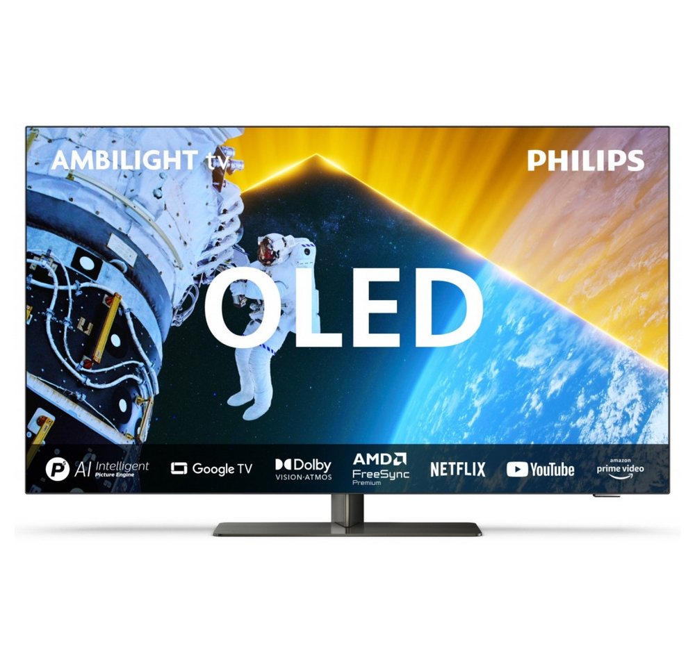 Philips 55OLED849/12 OLED-Fernseher (55 Zoll, Ultra HD, WLAN integriert, 4K OLED Ambilight TV) von Philips