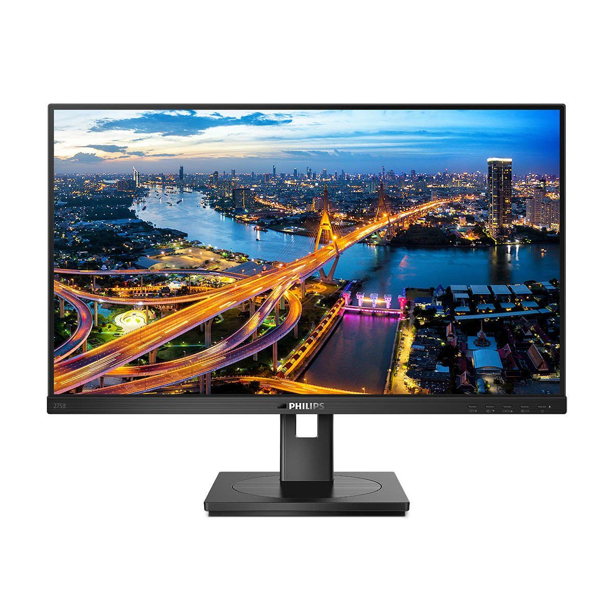 Philips 68,5cm (27,0) 275B1 16:09 DVI+HDMI+DP+USB IPS TFT-Monitor (2560 x 1440 px, 2K Ultra HD, 4 ms Reaktionszeit, 75 Hz, IPS, Lautsprecher, HDCP, Pivot, Höhenverstellbar) von Philips