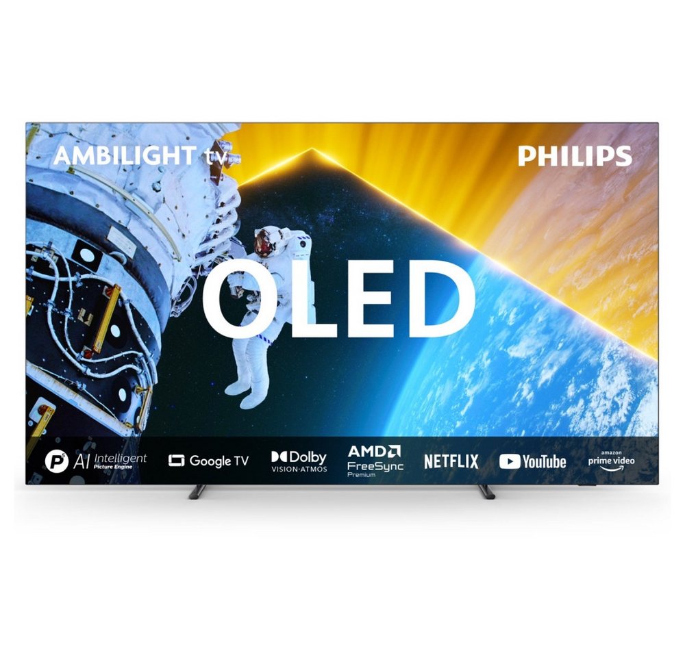 Philips 77OLED849/12 OLED-Fernseher (15.6 Zoll, Full HD, WLAN-fähig, Klassisches Design) von Philips