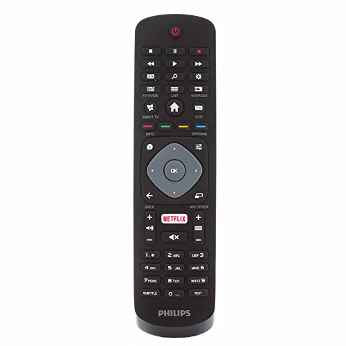 Philips 996596003606 Original Fernbedienung für 32PFS5362 49PUS610112 65PUS6262 LCD LED 3D HD Smart TV mit Netflix-Taste von Philips