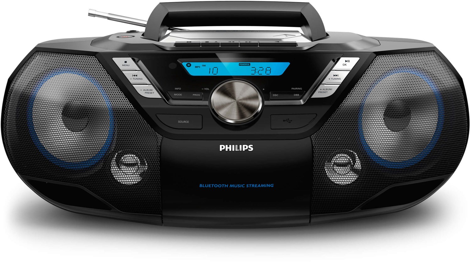 Philips AZB798T/12 CD-Soundmaschine, CD Player, schwarz von Philips