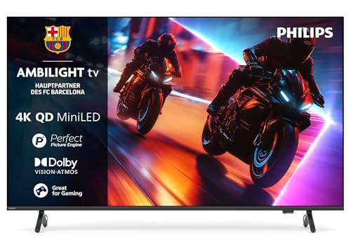 Philips Ambilight 55MLED910 Mini LED 4K Smart TV - 55 Zoll Display mit P5 Perfect Picture Engine Ultra HD, Titan OS, Dolby Vision Und Dolby Atmos Sound Philips Ambilight 55MLED910 Mini LED 4K Smart TV - 55 Zoll Display mit P5 Perfect Picture Engine Ultra HD, Titan OS, Dolby Vision Und Dolby Atmos Sound von Philips