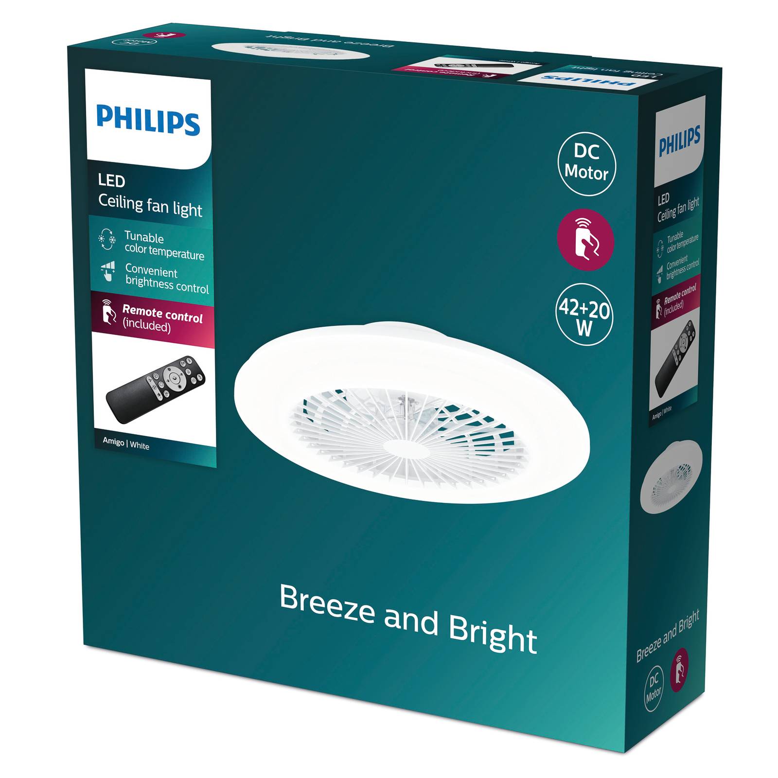 Philips Amigo Deckenventilator mit LED-Beleuchtung Philips Amigo Deckenventilator mit LED-Beleuchtung von Philips