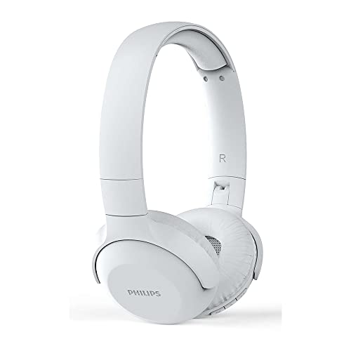 Philips Audio On Ear Kopfhörer Bluetooth On Ears (Kabellos, Weiche Ohrpolster, Mikrofon, Faltbar) TAUH202WT/00, Weiß, One Size von Philips