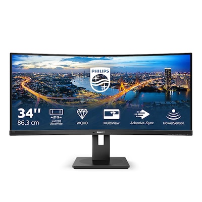 Philips B-Line 345B1C 86,4cm (34") WQHD VA Monitor Curved 21:9 HDMI/DP/USB 100Hz von Philips