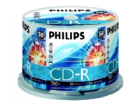 Philips CD-R CR7D5NB50/00, 52x, CD-R, 700 MB, 50 Stück(e) von Philips