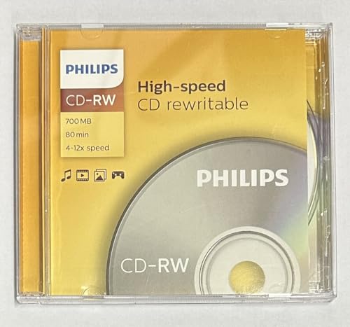 Philips CD-RW CD RW Rohling 80 Minuten 700MB von Philips