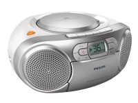 Philips CD-Soundmachine mit Kassette und Radio AZ127/12, 2 kg, Grau, Tragbarer CD-Player Philips CD-Soundmachine mit Kassette und Radio AZ127/12, 2 kg, Grau, Tragbarer CD-Player von Philips