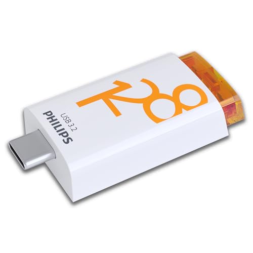 Philips Click Edition USB-C Anschluss USB 3.2 Gen 1 USB-Flash-Laufwerk USB-Stick 128 GB für PC, Laptop, Smartphone, Tablet mit USB-C-Anschluss, Lesegeschwindigkeit bis zu 120 MB/s von Philips