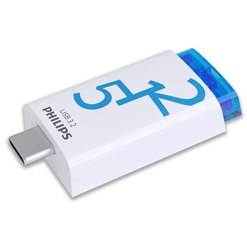 Philips Click Edition USB-C Anschluss USB 3.2 Gen 1 USB-Flash-Laufwerk USB-Stick 512 GB für PC, Laptop, Smartphone, Tablet mit USB-C-Anschluss, Lesegeschwindigkeit bis zu 120 MB/s von Philips