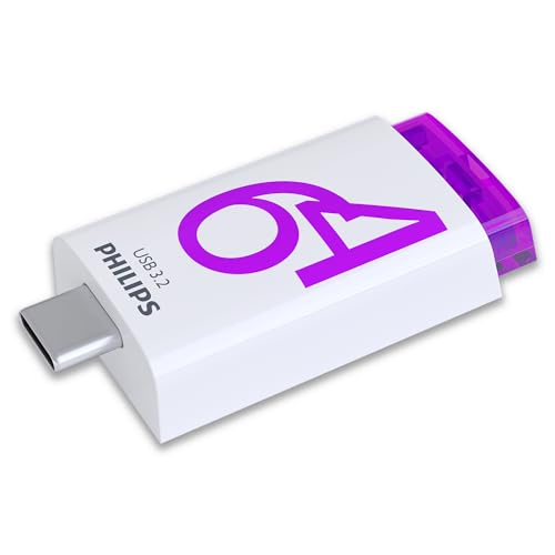 Philips Click Edition USB-C Anschluss USB 3.2 Gen 1 USB-Flash-Laufwerk 64 GB für PC, Laptop, Smartphone, Tablet mit USB-C-Anschluss, Lesegeschwindigkeit bis zu 120 MB/s von Philips