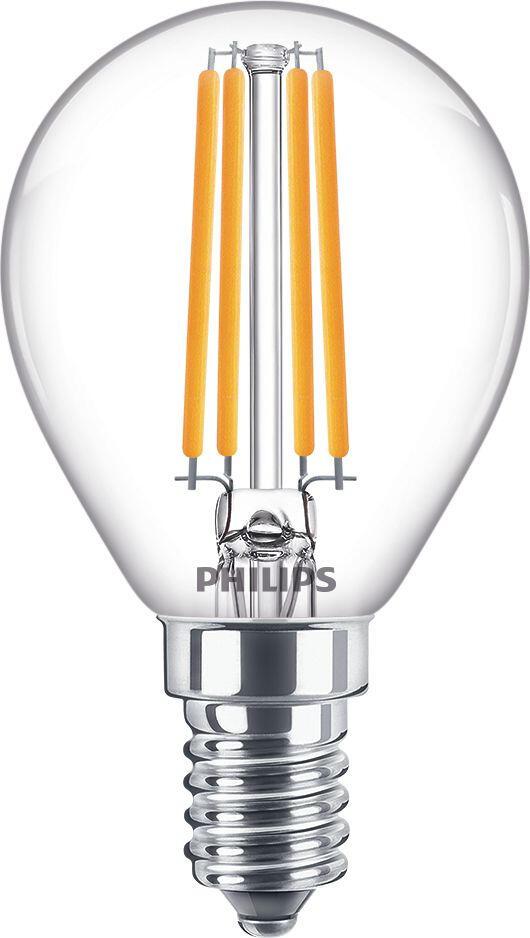 Philips CorePro - Glühbirne mit LED-Filament - Form: P45 - klar Finish - E14 ... von Philips