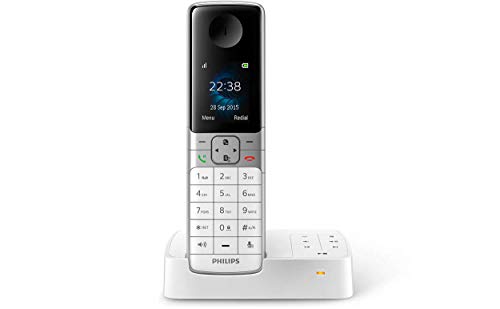 Philips D6351W/38 DECT Schnurlostelefon mit Anrufbeantworter Weiß von Philips
