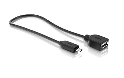 Philips DLC2406/10 USB-Kabel 0,15 m Micro-USB B USB A schwarz – USB-Kabel (0,15 m, Micro-USB B, USB A, 2.0, Stecker/Buchse Connector, schwarz) von Philips