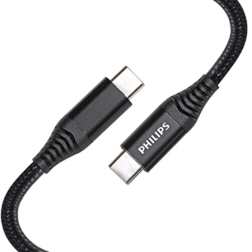 Philips DLC5204C/00-3-in-1 Kabel Lightning/USB-C/Mikro-USB Kabel - 1.2 meter - für iPhone, iPad, Samsung und mehr - Schwarz von Philips