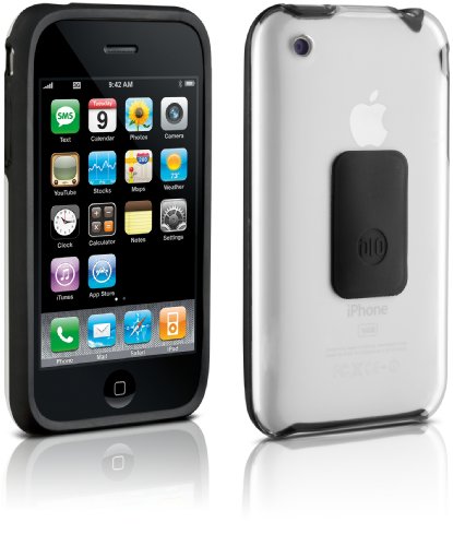 Philips DLO HybridShell Tasche/Schutzhülle für Apple iPhone 3. Gen (inkl Display- Schutzfolie) schwarz von Philips