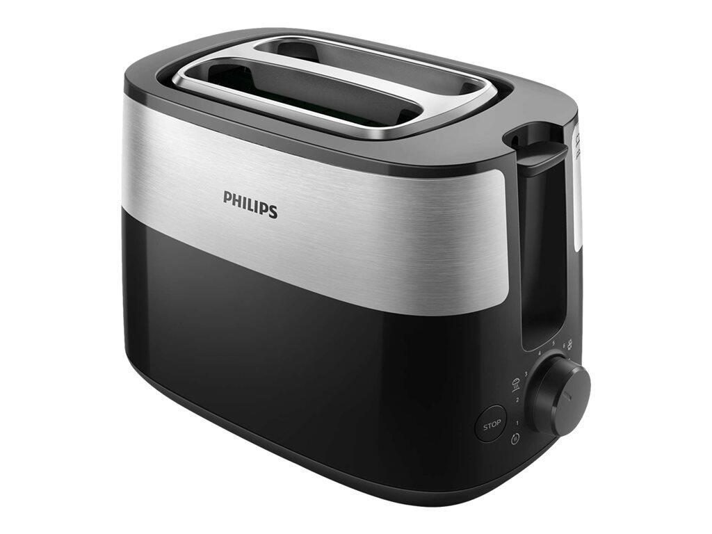 Philips Daily Collection HD2516 Toaster 2 Scheibe, schwarz Philips Daily Collection HD2516 Toaster 2 Scheibe, schwarz von Philips