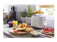 Philips Daily Collection HD2582/00, 2 Scheibe(n), Weiß, Kunststoff, Drehregler, China, 830 W von Philips