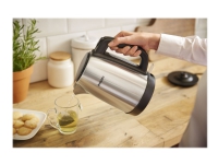 Philips Daily Collection HD9350/90 Federbel. Deckel, Metallwasserkocher, Lichtanzeige, 1,7 l, 2200 W, Edelstahl, Edelstahl, Polypropylen (PP), Wasserstandsanzeige, Drahtlos von Philips