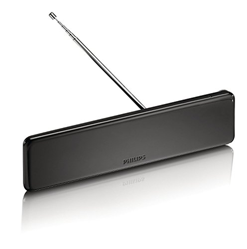 Philips Digital-Antenne SDV5225/12 - Analog und Digital - 38 dB Verstärkt - Rauschunterdrückung - Schwarz von Philips