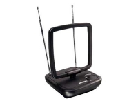 Philips Digital-TV-Antenne SDV5120/12, Schwarz, 36 dBi, FM, UHF, VHF, 18 m, 150 x 248 x 46 mm, 220VAC / 12VDC von Philips