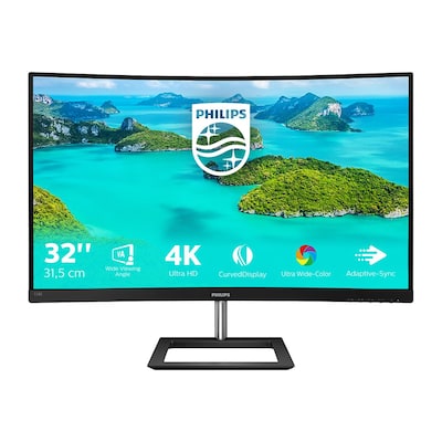 Philips E-Line 328E1CA 80cm (32") 4K VA Curved Monitor 16:9 HDMI/DP 4ms 60Hz von Philips