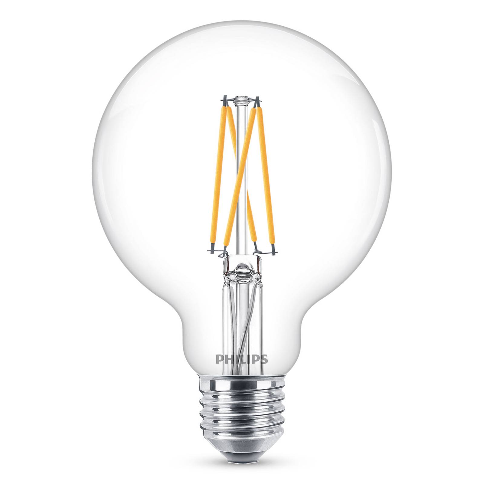 Philips E27 5,9W LED-Globelampe G95 klar dimm 927 Philips E27 5,9W LED-Globelampe G95 klar dimm 927 von Philips