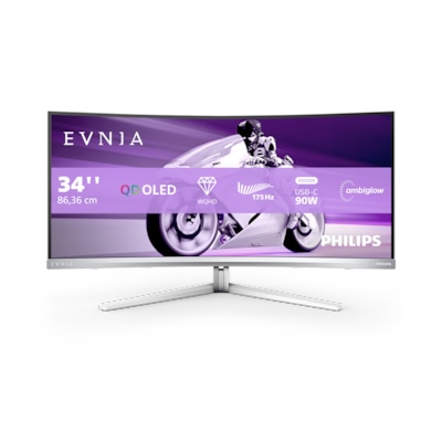 Philips Evnia 34M2C8600 86,4cm(34") UWQHD OLED Curved Monitor 21:9 HDMI/DP 175Hz von Philips