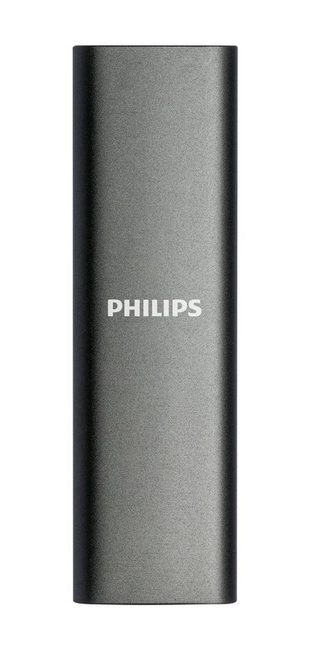 Philips FM01SS030P/00 externe SSD (1TB) SATA" 540 MB/S Lesegeschwindigkeit, 520 MB/S Schreibgeschwindigkeit,Ultra Speed USB-C 3.2, Space Grey von Philips