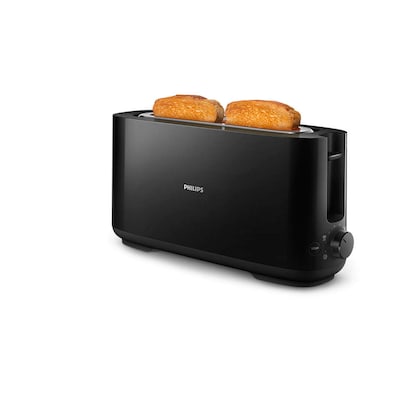 Philips HD2590/90 Daily Collection Toaster – lange Toastkammer, schwarz von Philips