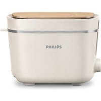 Philips HD2640/10 2-Schlitz-Toaster matt weiß Brötchenaufsatz 830W von Philips