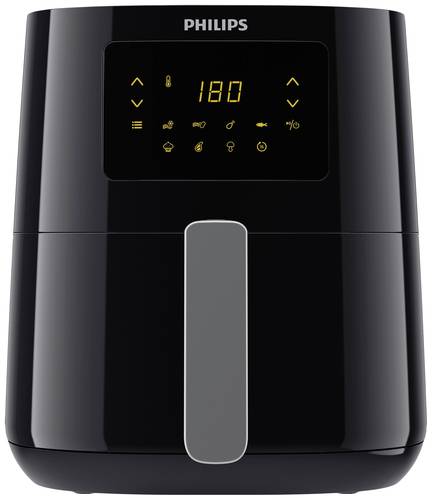 Philips HD9252/70 Heißluft-Fritteuse 1400W Heißluft-Funktion, Grillfunktion, mit Display Schwarz, von Philips