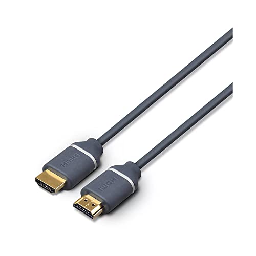 Philips HDMI Kabel SWV5610G - 1,5 M - HDMI zu HDMI - 4k und UHD 2160p - Grau von Philips