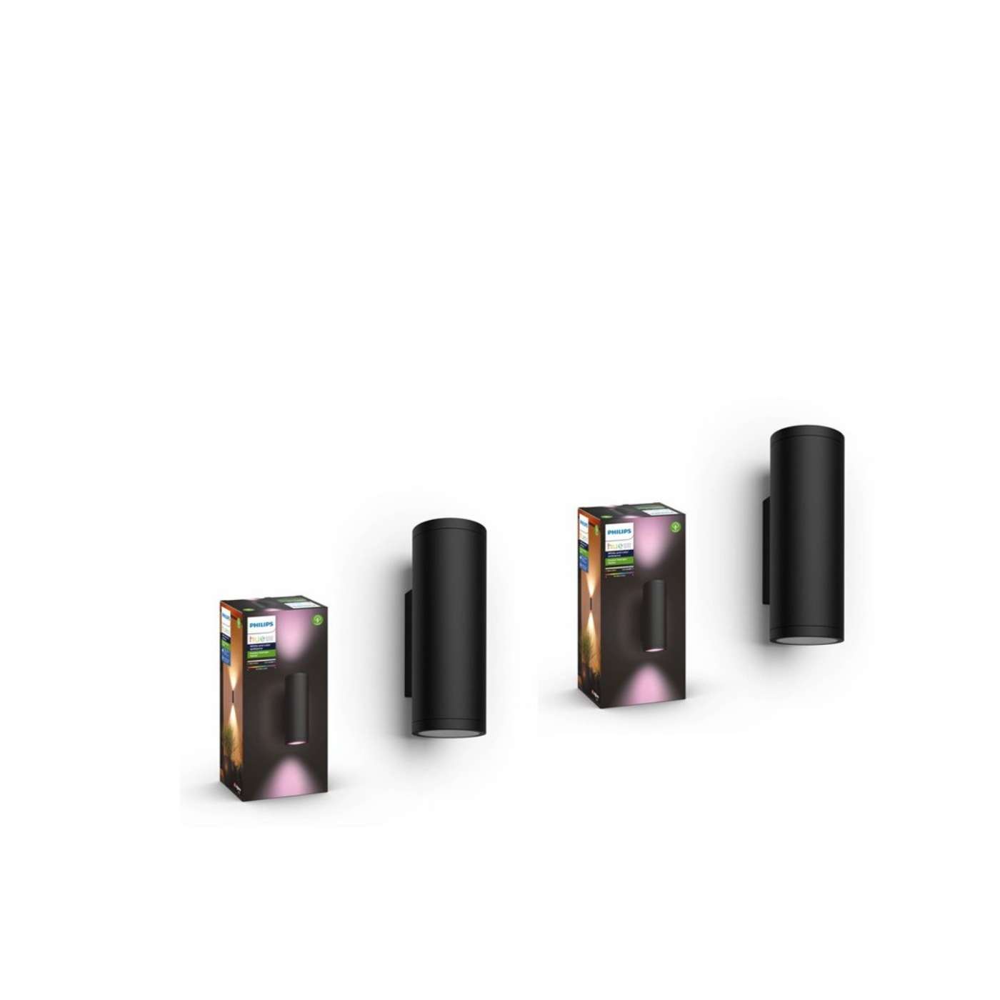Philips Hue - 2x Appear Außenwandleuchte - Bundle Philips Hue - 2x Appear Außenwandleuchte - Bundle von Philips