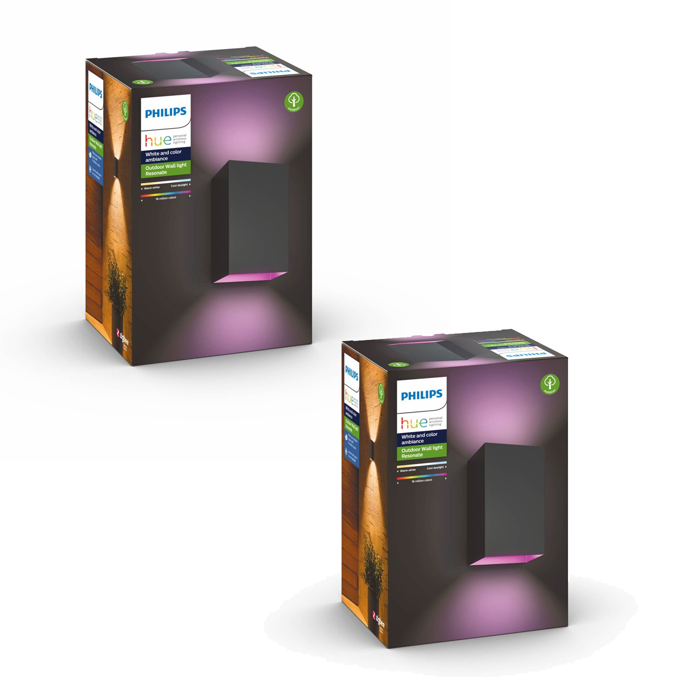 Philips Hue - 2x Resonate Outdoor Wandleuchte - White&Color Ambiance - Bundle Philips Hue - 2x Resonate Outdoor Wandleuchte - White&Color Ambiance - Bundle von Philips Hue