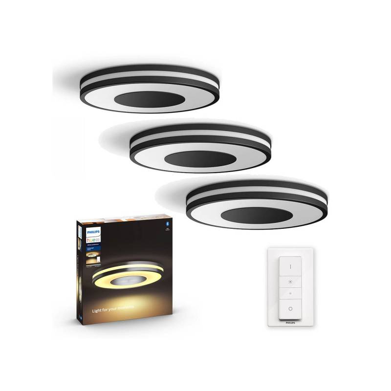 Philips Hue - 3x Being Deckenleuchte - White Ambiance - Bluetooth - Bundle von Philips Hue