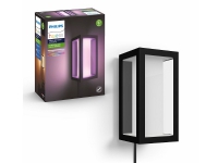 Philips Hue White and Color ambiance Impress Outdoor Wandleuchte schwarz Erweiterung, Wandbeleuchtung für den Außenbereich, Schwarz, LED, Nicht austauschbare(s) Leuchtmittel, Variabel, 2000 K von Philips