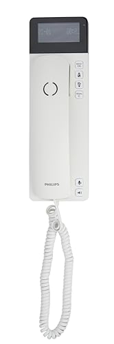 Philips Kabelgebundenes Telefon M110W/38 - Telefondesign Scala mit LCD Display - Speichern Sie bis zu 25 Namen in Ihrem Telefonbuch - Geeignet für Hörgeräte - Weiß von Philips