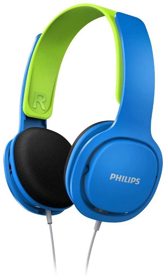 Philips Kinderkopfhörer SHK2000BL Blau Grün 3,5mm Klinke ohraufliegend Kinder-Kopfhörer Philips Kinderkopfhörer SHK2000BL Blau Grün 3,5mm Klinke ohraufliegend Kinder-Kopfhörer von Philips