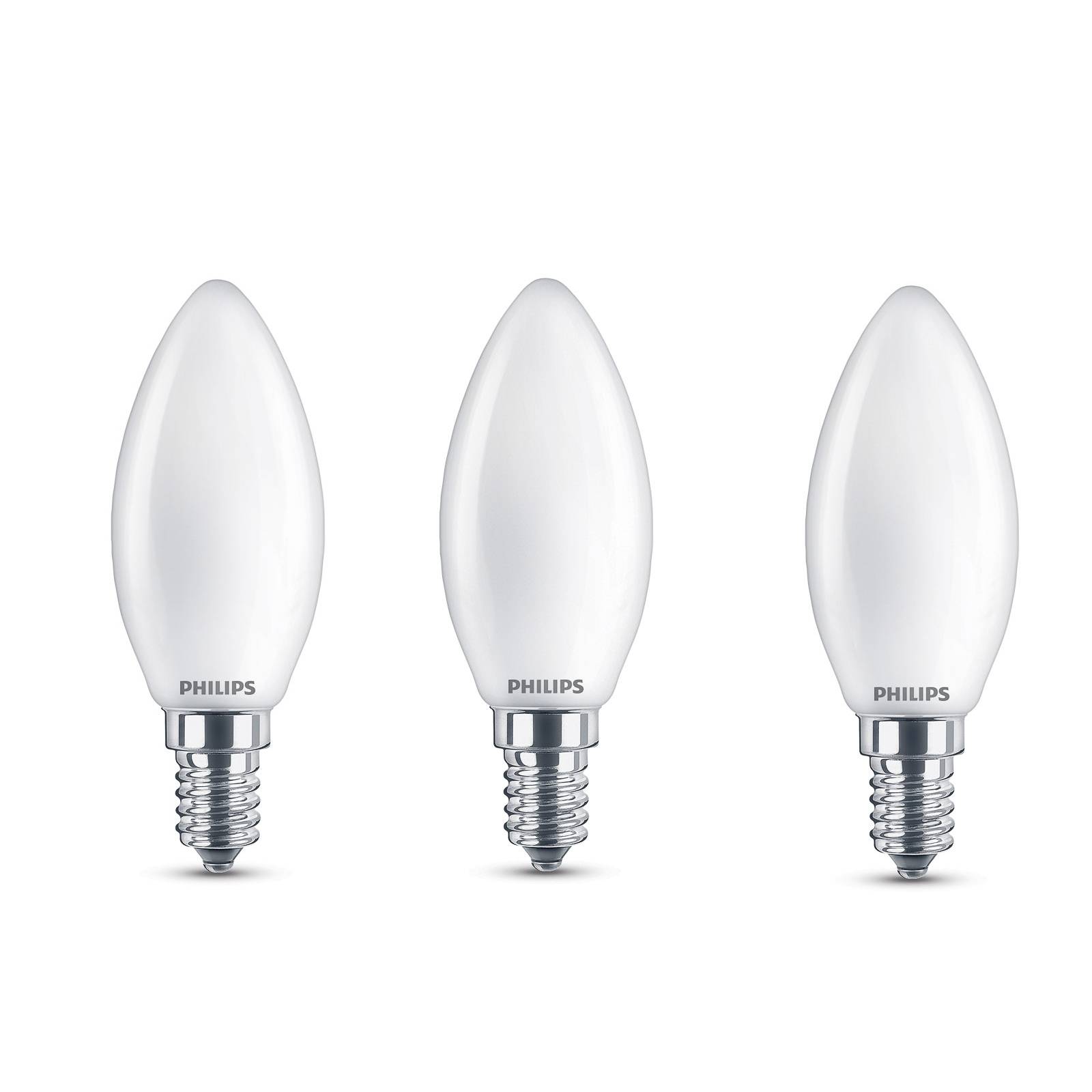 Philips LED-Kerzenlampe E14 B35 4,3W matt 3er-Pack Philips LED-Kerzenlampe E14 B35 4,3W matt 3er-Pack von Philips
