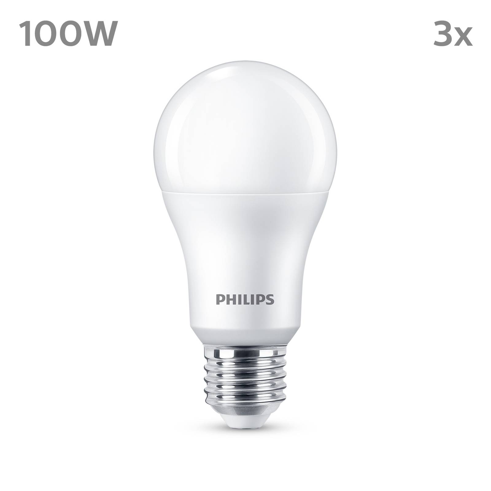 Philips LED-Lampe E27 13W 1.521lm 4.000K matt 3er von Philips