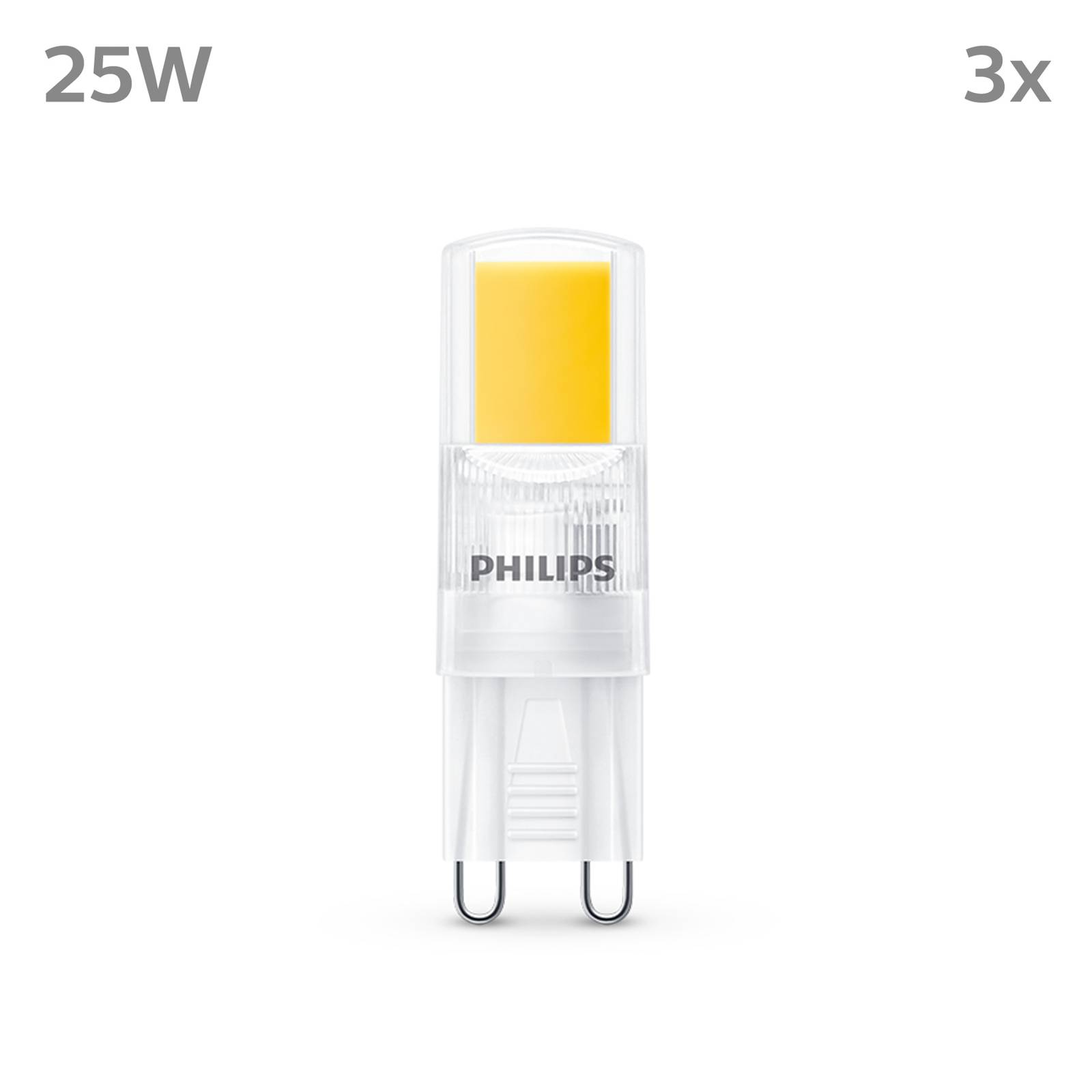 Philips LED-Lampe G9 2W 220lm 2.700K klar 3er von Philips