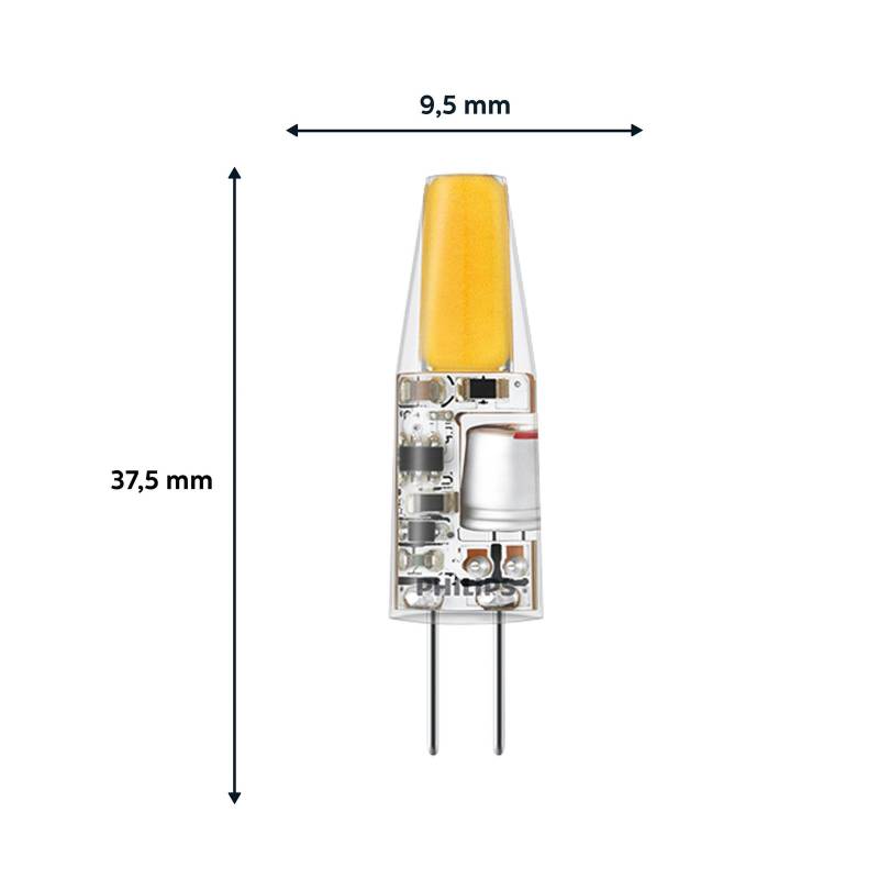 Philips LED-Leuchtmittel G4 Stiftsockel 1,7W klar 2.700K 12V von Philips