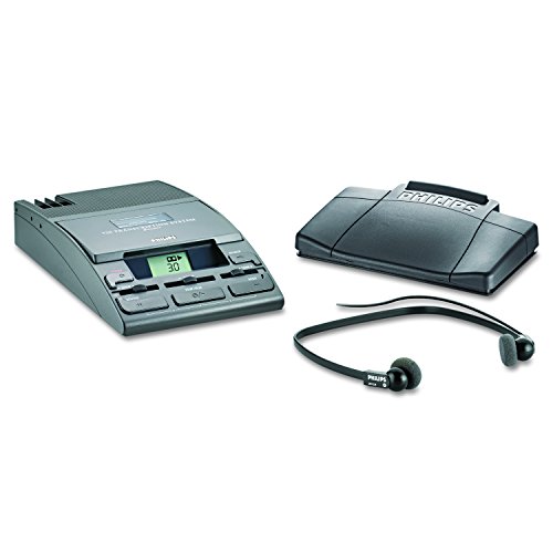 Philips LFH0720T Schreibtisch-Wiedergabesystem Mini Kassette, anthrazit von Philips