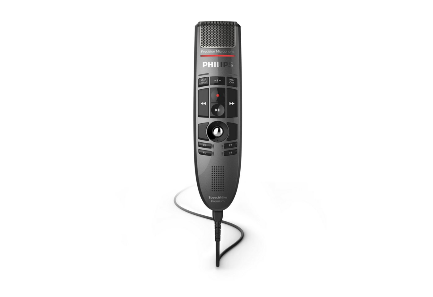 Philips LFH3500 SpeechMike Premium Diktiermikrofon Digitales Diktiergerät (Studioqualität, Track-ball, Drucktasten, Bewegungssensor) von Philips