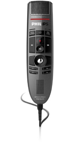 Philips LFH3500 SpeechMike Premium USB-Diktiermikrofon Präzisionsmikrofon Steuerung per Drucktasten von Philips
