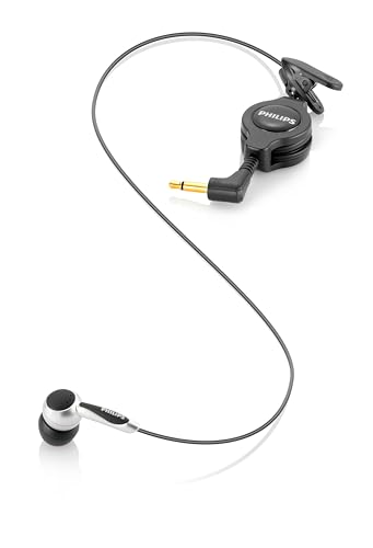 Philips LFH9162 Mikrofon zum Mitschneiden von Telefonaten, 3.5 mm, Kabellänge 1.1 m, Adpater 2.5 mm, auf 3.5 mm, schwarz von Philips