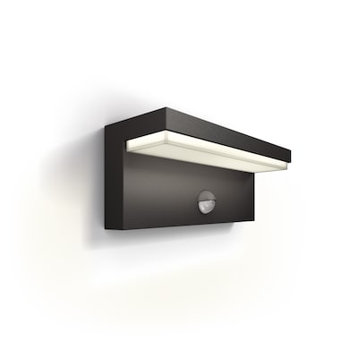 Philips Outdoor Ultra-Efficient Bustan Wandleuchte 3.8W, Bewegungssensor anthraz Philips Outdoor Ultra-Efficient Bustan Wandleuchte 3.8W, Bewegungssensor anthraz von Philips