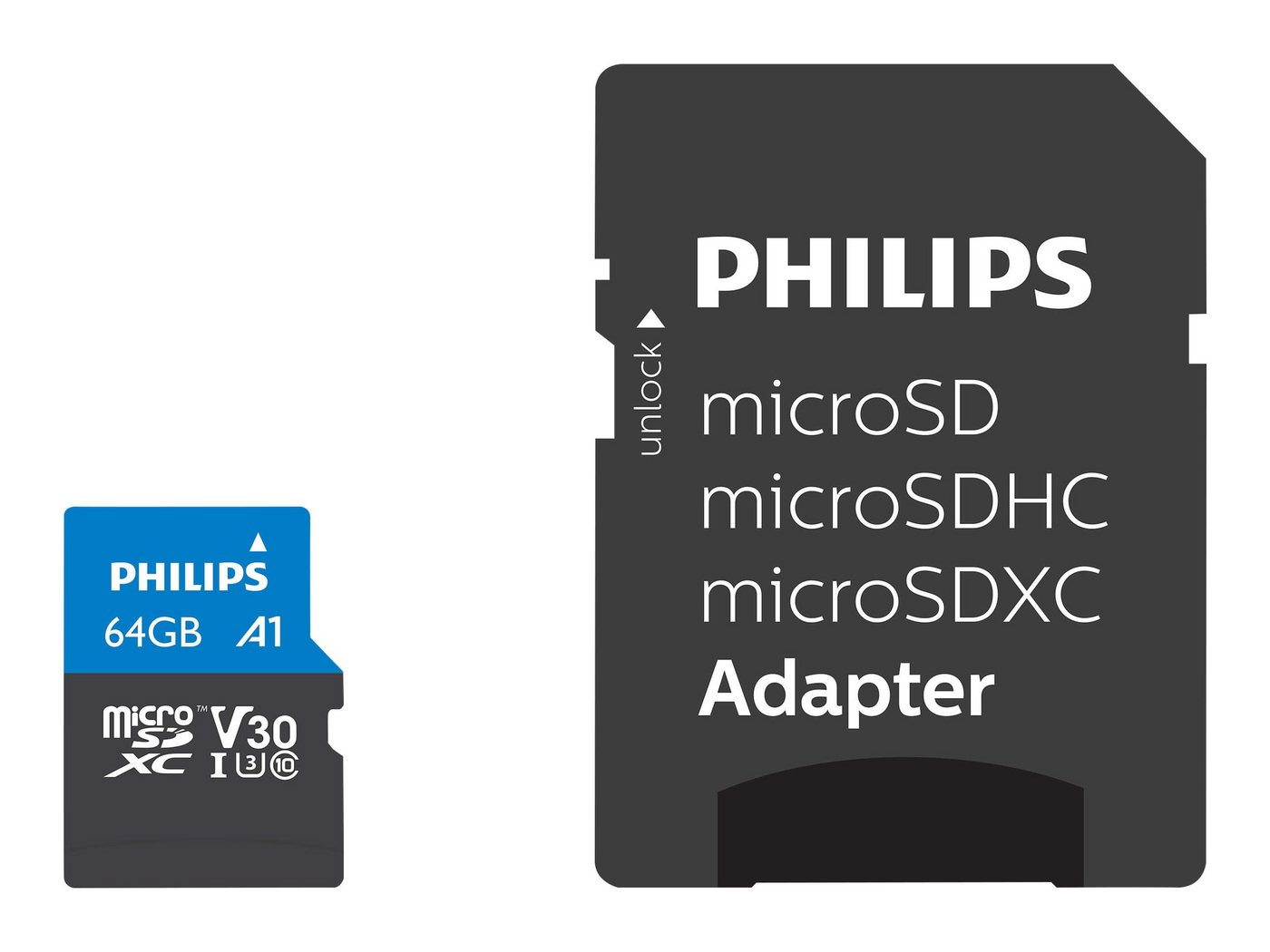 Philips PHILIPS FM64MP65B/00 64GB Micro SD-Karte Philips PHILIPS FM64MP65B/00 64GB Micro SD-Karte von Philips